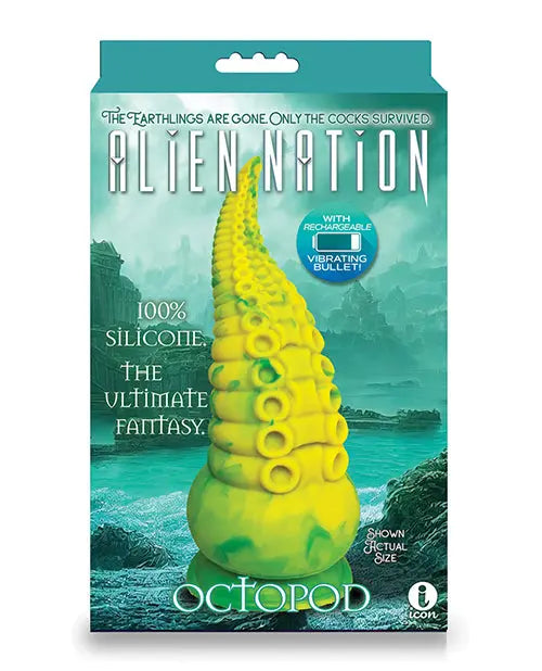 Alien Nation Vibrating Dildo | Octopod Rechargeable Dildo | Suction Cup Dildo Icon Brands INC