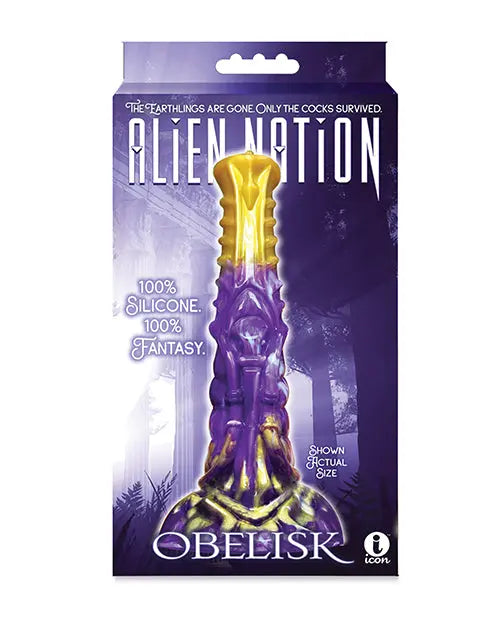 Alien Nation Big Dildo | Obelisk Silicone Realistic Dildo | Suction Cup Dildo Icon Brands INC