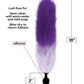 Foxy Fox Tail Silicone Butt Plug - Purple Gradient Icon Brands INC