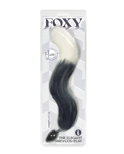 Foxy Fox Tail Silicone Butt Plug - Silver Icon Brands INC