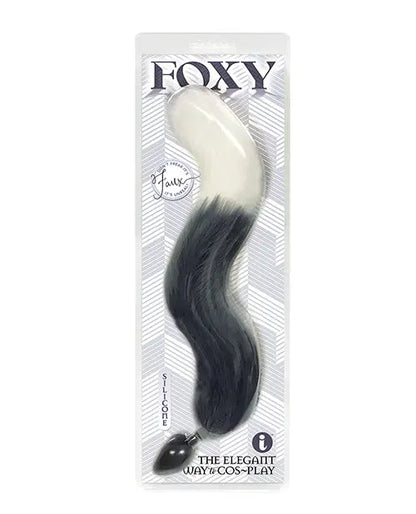 Foxy Fox Tail Silicone Butt Plug - Silver Icon Brands INC