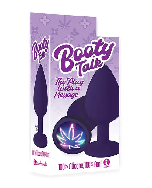 9's Booty Calls Neon Leaf Plug - Purple Icon Brands INC