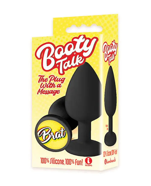 9's Booty Calls Brat Plug - Black Icon Brands INC