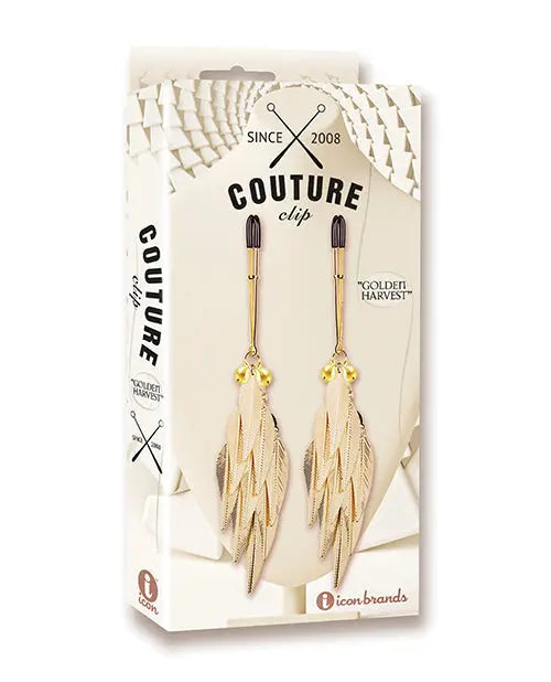 Couture Clips Luxury Nipple Clamps - Golden Harvest Icon Brands INC