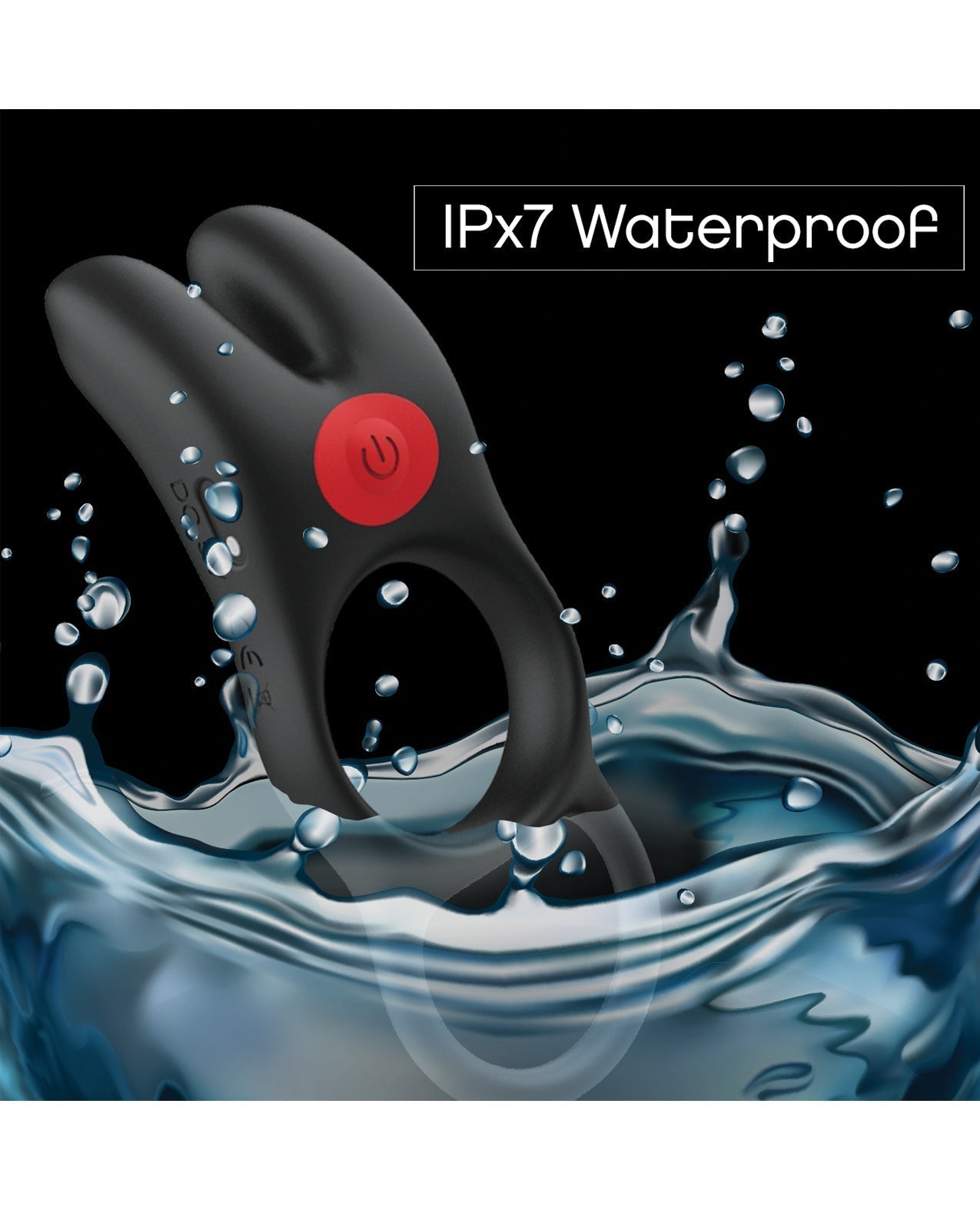 Massive Red Dot Cock Ring V1 - Black Icon Brands INC