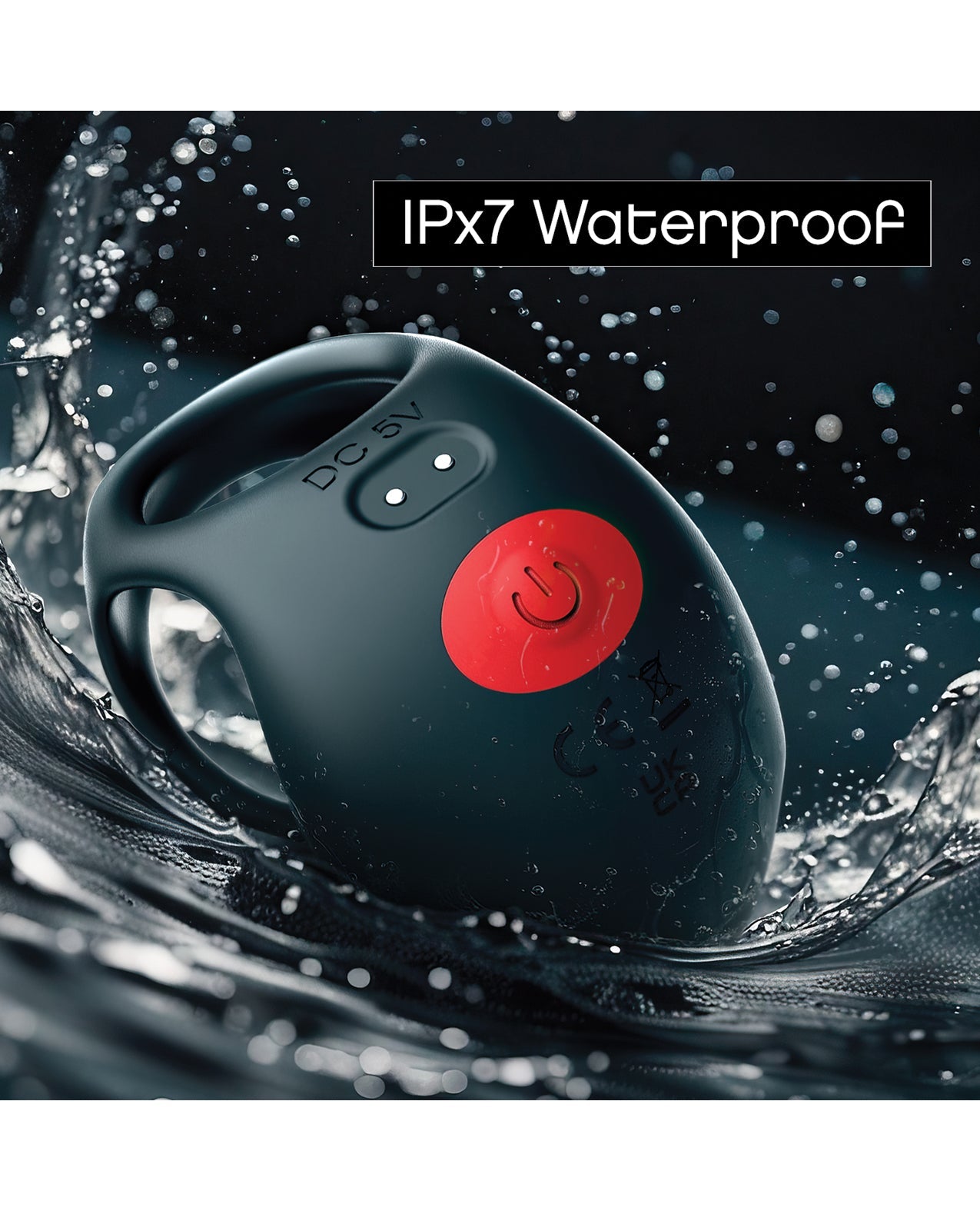 Massive Red Dot Cock Ring V3 - Black Icon Brands INC