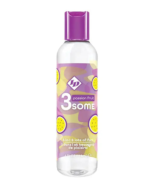 ID 3some 3 in 1 Lubricant - 4 oz Passion Fruit Westridge Laboratories