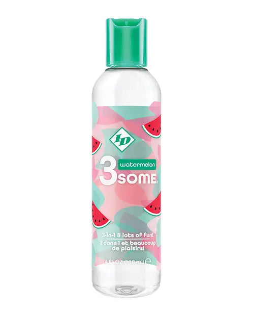 ID 3some 3 in 1 Lubricant - 4 oz Watermelon Westridge Laboratories