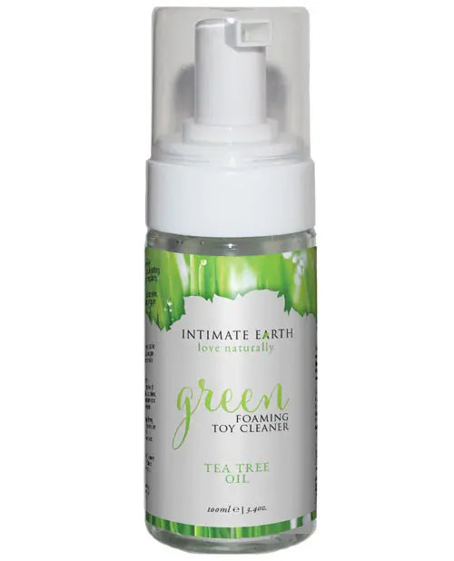 Intimate Earth Foaming Toy Cleaner - 100 ml Green Tea Tree Oil New Earth Trading LLC