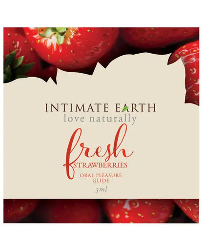 Intimate Earth Lubricant Foil - 3 ml Fresh Strawberries New Earth Trading LLC