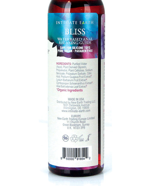Intimate Earth Bliss Anal Relaxing Water-based Glide - 240 ml New Earth Trading LLC