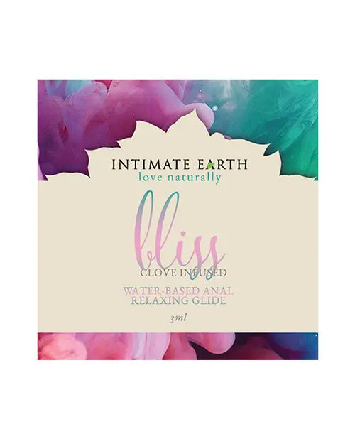 Intimate Earth Bliss Anal Relaxing Water-based Glide - 3 ml Foil New Earth Trading LLC