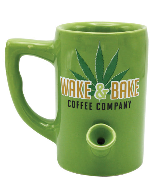 Wake & Bake Coffee Mug - 10 oz Green Island Dogs