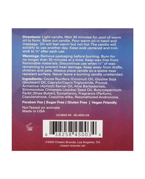 Jelique Massage Candle - 4 oz Get Laid Passion Fruit Classic Brands