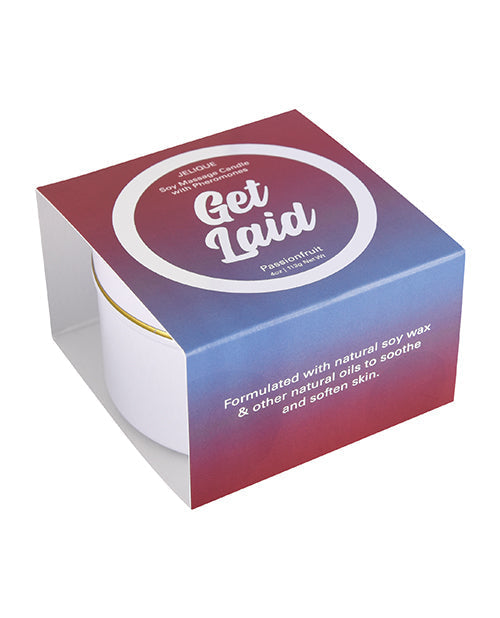 Jelique Massage Candle - 4 oz Get Laid Passion Fruit Classic Brands