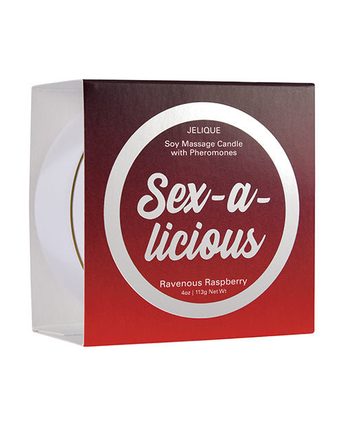 Jelique Massage Candle - 4 oz Sex-A-Licious Ravenous Raspberry Classic Brands