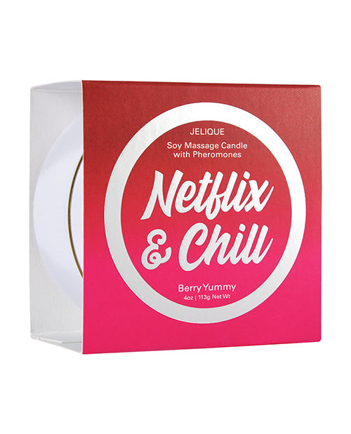 Jelique Massage Candle - 4 oz Netflix & Chill Berry Yummy Classic Brands