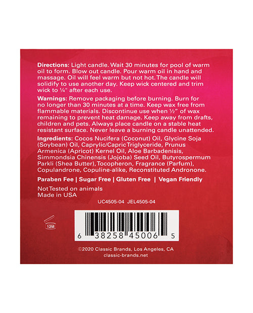 Jelique Massage Candle - 4 oz Netflix & Chill Berry Yummy Classic Brands