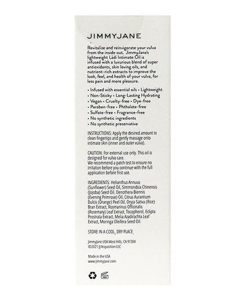 JimmyJane Ladi Intimate Oil - 1 oz Pipedream Products