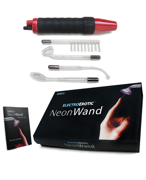 KinkLab Red Handle Neon Wand w/Red Electrode Kinklab