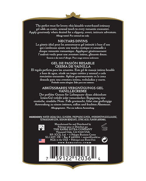 Kama Sutra Divine Nectars Gel - 5 oz Vanilla Creme