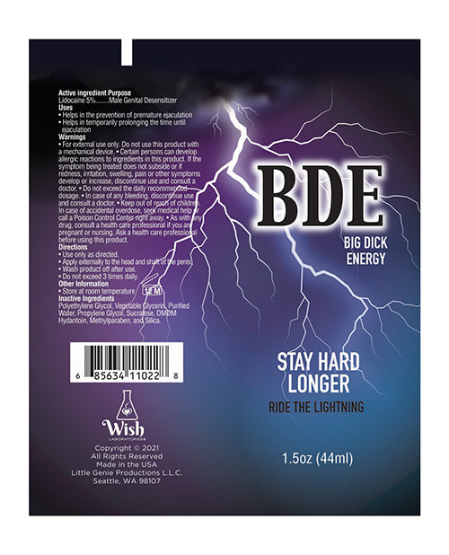 BDE Stay Hard Longer - 1.5 oz Little Genie Productions LLC