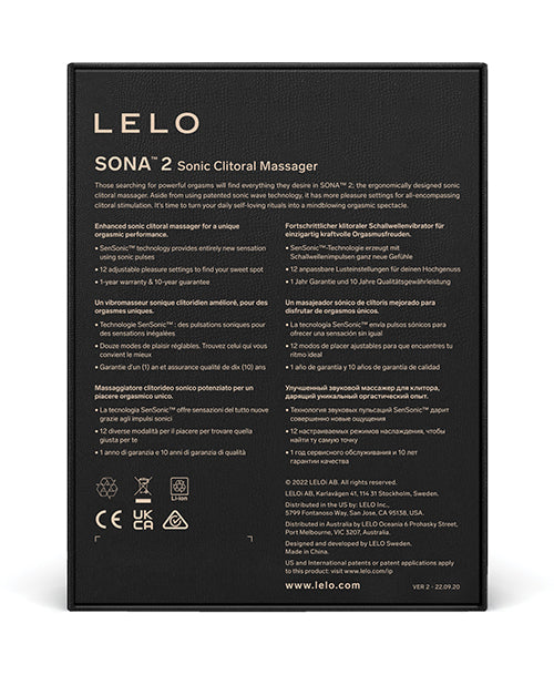 LELO Sona 2 - Cerise Lelo INC