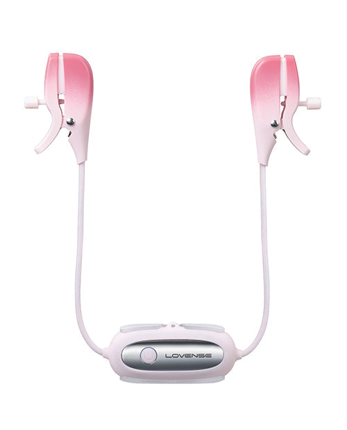 Lovense Gemini Vibrating Nipple Clamps - Pink Hytto Pte. Ltd.