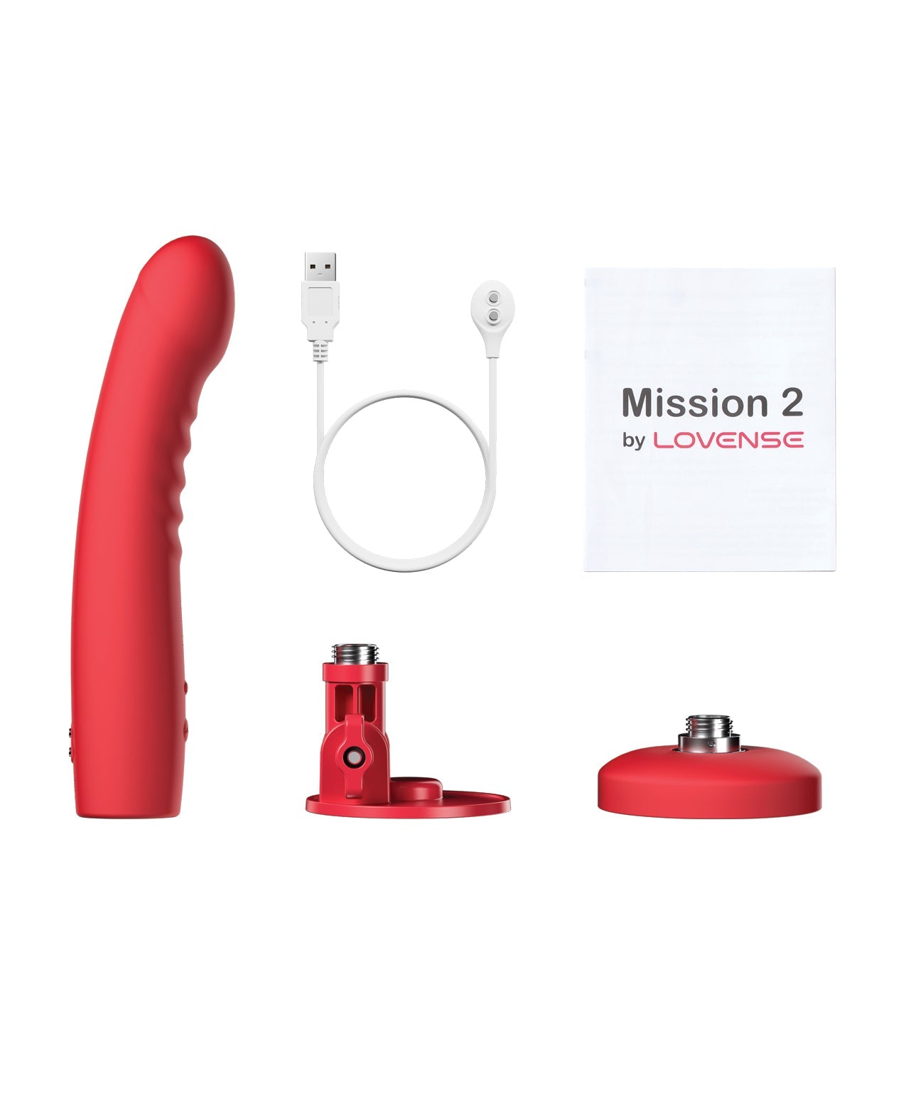 Lovense Mission 2 Touch-Sensitive Tech - Red Hytto Pte. Ltd.