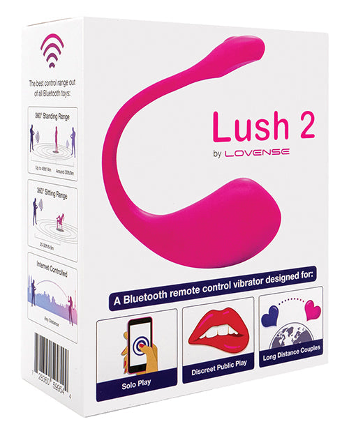 Lovense Lush 2.0 Sound Activated Vibrator - Pink Hytto Pte. Ltd.
