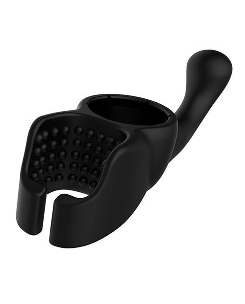 Lovense Domi Flexible Rechargeable Mini Wand Male Attachment - Black Hytto Pte. Ltd.