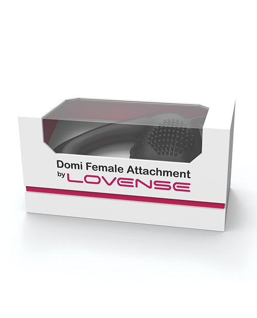 Lovense Domi Flexible Rechargeable Mini Wand Female Attachment - Black Hytto Pte. Ltd.