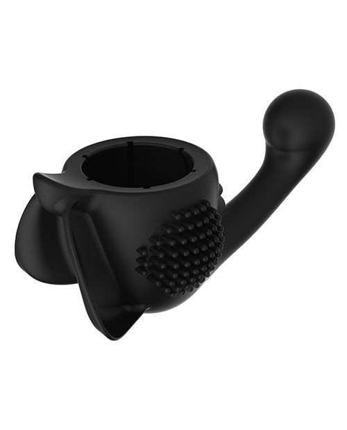 Lovense Domi Flexible Rechargeable Mini Wand Female Attachment - Black Hytto Pte. Ltd.