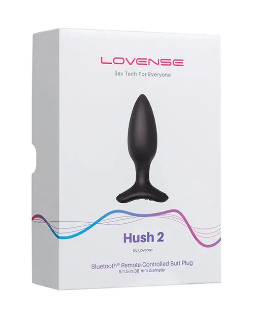 Lovense Hush 2 1.5" Butt Plug - Black Hytto Pte. Ltd.