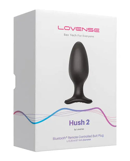 Lovense Hush 2 2.25" Butt Plug - Black Hytto Pte. Ltd.