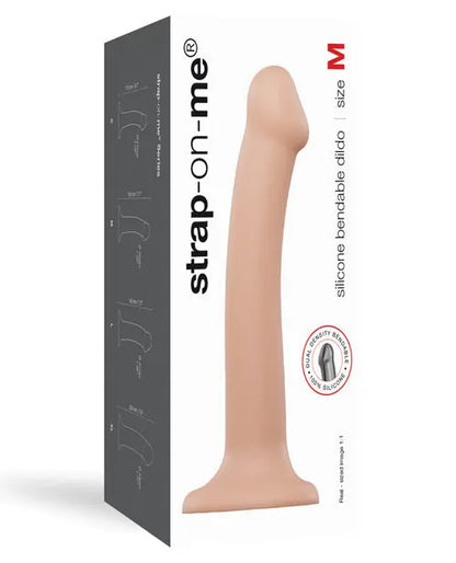 Strap On Me Silicone Bendable Dildo Medium - Flesh Lovely Planet