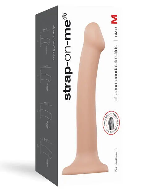 Strap On Me Silicone Bendable Dildo Medium - Flesh Lovely Planet