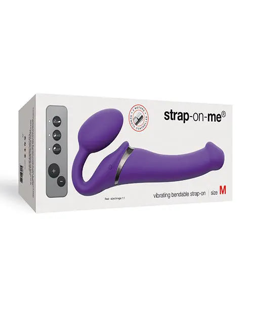 Strap on Me Vibrating Bendable Strapless Strap on Medium - Purple Lovely Planet