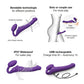Strap on Me Vibrating Bendable Strapless Strap on Medium - Purple Lovely Planet