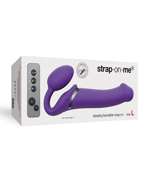Strap on Me Vibrating Bendable Strapless Strap on Large - Purple Lovely Planet