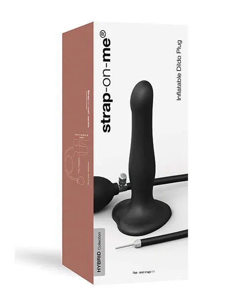Strap on Me Inflatable Dildo Plug - Black Lovely Planet