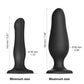 Strap on Me Inflatable Dildo Plug - Black Lovely Planet