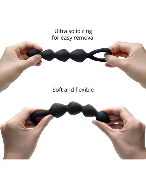 Love to Love Bing Bang Anal Bead - Black Onyx Large Lovely Planet