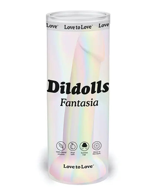 Love to Love Anal Dildo | Curved Suction Cup Dildo | Dildolls Fantasia Glow in the Dark Lovely Planet