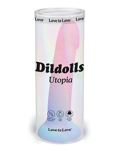 Love to Love Anal Dildo | Curved Suction Cup Dildo | Dildolls Utopia Liquid Silicone Dildo Lovely Planet