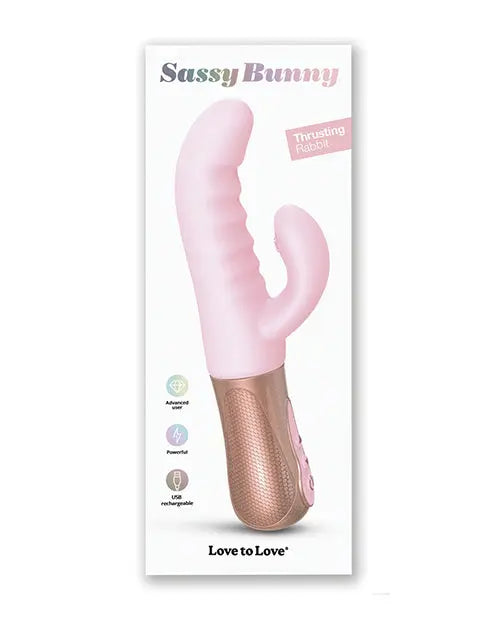 Love to Love G Spot Vibrator | Sassy Bunny Thrusting Vibrator | Pink Rabbit Vibrator | Best Vibrator for Women Lovely Planet