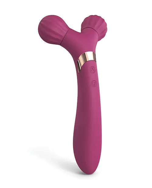 Love to Love Fireball Forked Vibrator - Plum Star Lovely Planet
