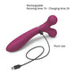 Love to Love Fireball Forked Vibrator - Plum Star Lovely Planet