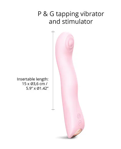 Love to Love Swap Tapping Vibrator - Baby Pink Lovely Planet