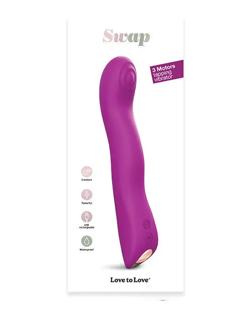 Love to Love Swap Tapping Vibrator - Sweet Orchid Lovely Planet